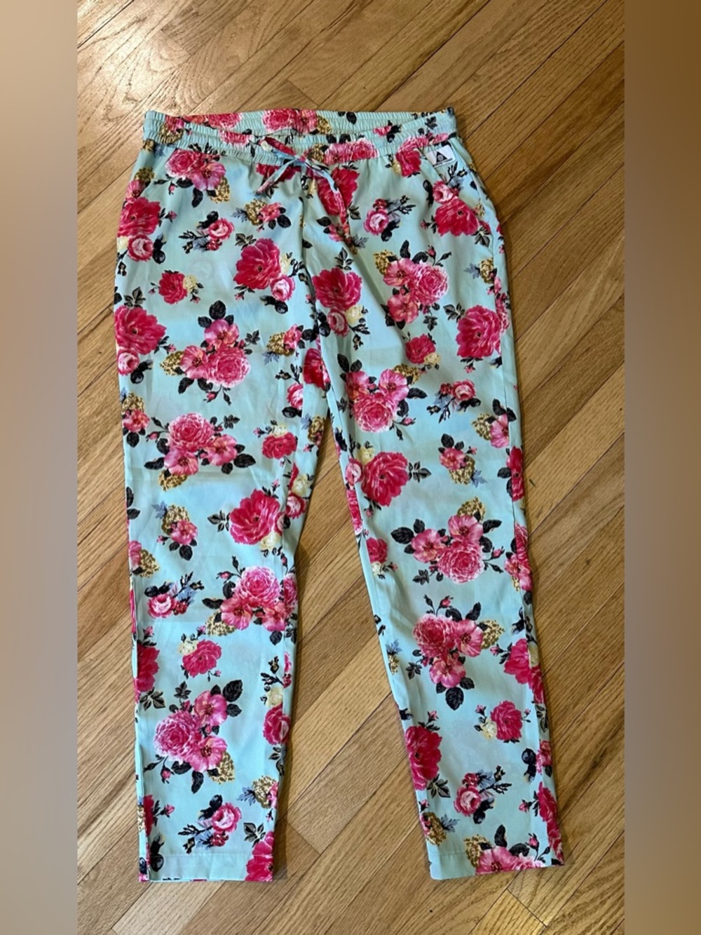 ELEMENT X JAC VANEK GROW YOUNG Floral Print Drawstring Waist Pants (M)